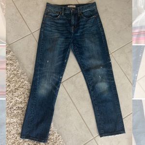 Madewell Straight Leg Crop Jeans